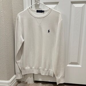 Polo by Ralph Lauren Men's White Crewneck Sweater